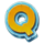 icy rampage letter q symbol icon