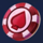 invading vegas red chip symbol icon