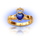 irish party blue ring symbol icon