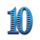 iron bank 2 number 10 symbol icon