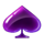 j mania triple jam purple spade symbol icon
