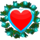 jack frost heart symbol icon