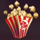 jack in the box popcorn symbol icon