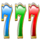 jackpot 5x wins 7s symbol icon