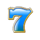 jackpot 5x wins blue 7 symbol icon