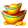 jackpot pagoda gold ingots symbol icon