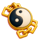 jaguar dojo yin yang charm symbol icon