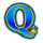 jaguar gems pot q symbol icon
