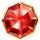 jars of egypt red gem symbol icon
