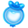 jelly boom blue fruit symbol icon