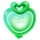 jelly boom green fruit symbol icon