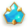 jewel race aquamarine symbol icon