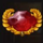 jewels of jupiter red gem symbol icon