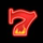 joker 3600 red seven symbol icon