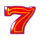 joker 5 red seven symbol icon