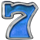 joker catcher 7s 7 blue symbol icon