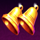 joker coins bell symbol icon