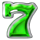 joker fright 7s green symbol icon
