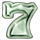 joker fright 7s white symbol icon
