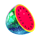 joker fruits and claw winter watermelon symbol icon
