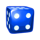 joker hunt dice blue dice symbol icon