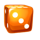 joker hunt dice orange dice symbol icon