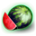 joker rainbows watermelon symbol icon
