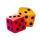 joker show two dice symbol icon