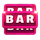 joker spark 7s deluxe pink bar symbol icon
