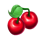 joker spin and roll cherry symbol icon