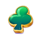 joker spin and roll club symbol icon