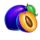 joker spin and roll plum symbol icon