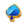 joker spin and roll spade symbol icon