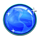 jokers jewels hold and spin blue orb symbol icon