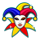 jokers jewels hold and spin jester symbol icon