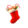 jolly cash stocking symbol icon