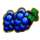 jolly santa grapes symbol icon