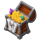 jolly treasures chest symbol icon