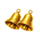 juicy coins bell symbol icon