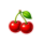 juicy coins cherry symbol icon