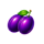 juicy coins plum symbol icon