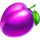 juicy crowns plum symbol icon