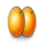 juicy joker oranges symbol icon