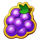 jumping bells purple grapes symbol icon
