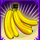 jungle monkeys bananas symbol icon