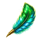 jungle temple feather symbol icon