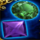 just jewels deluxe green purple symbol icon