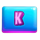 k pup stars daebak reels letter k symbol icon
