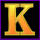 karaoke party k symbol icon