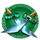 kickin kash swords symbol icon